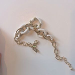 Kate Spade white and gold bracelet